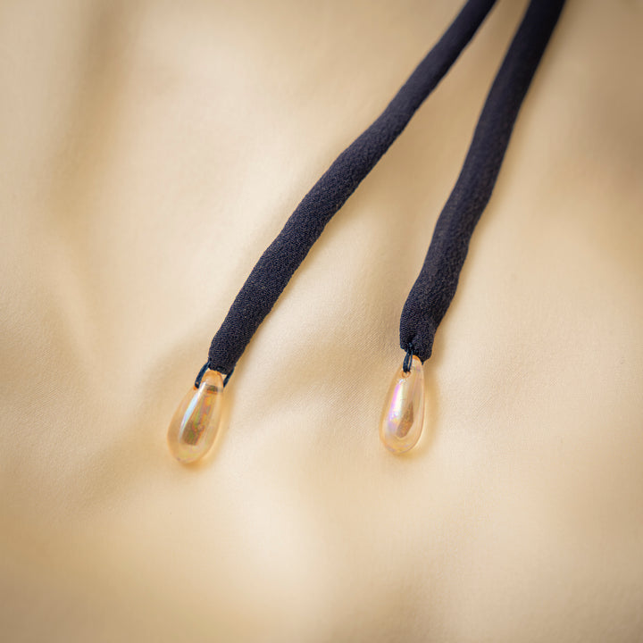 Silk Rouleau Cord (Navy/Teardrop)