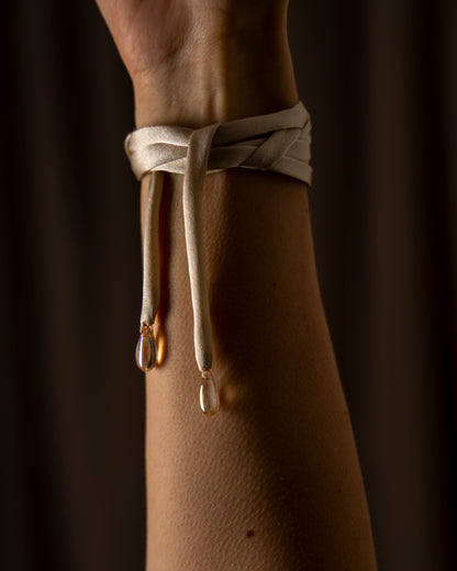Silk Rouleau Cord (Cream/Teardrop)