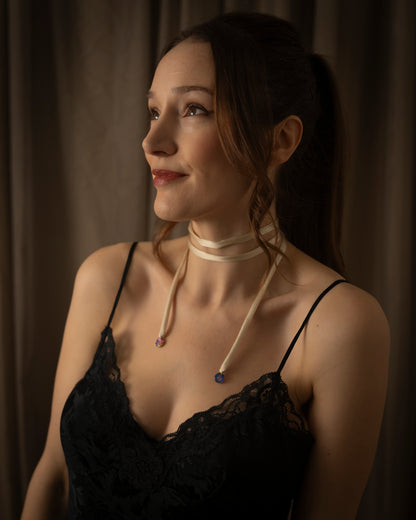 Silk Rouleau Cord (Cream/Circle)